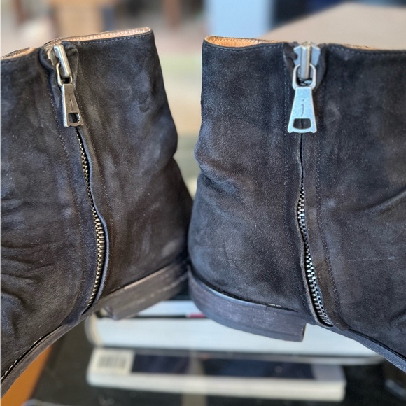 John Varvatos Morrison Sharpei Men's Black Suede Ankle Boots Size 11 - Picture 9 of 14